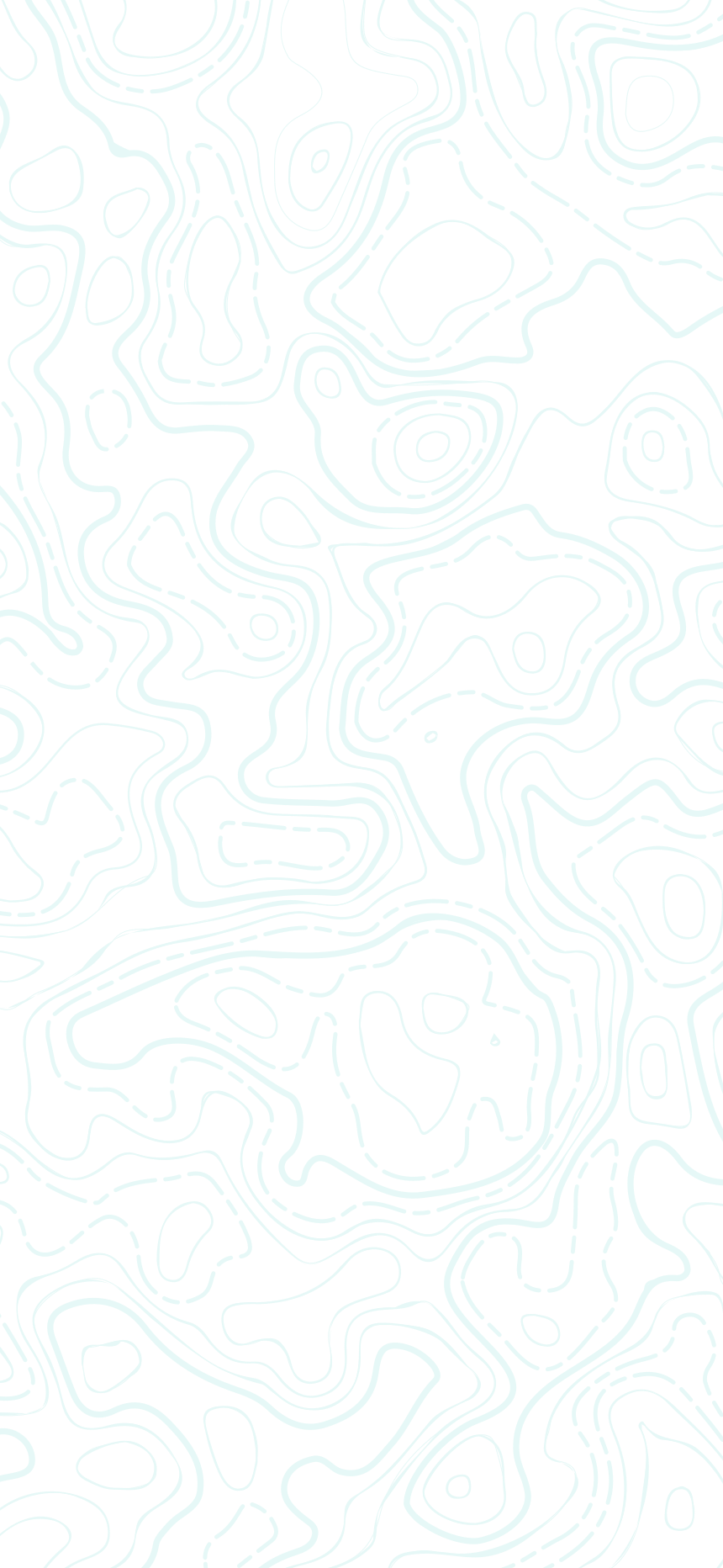 Sfondo chiaro Dhonko: linee di contorno topografiche teal pallido su bianco